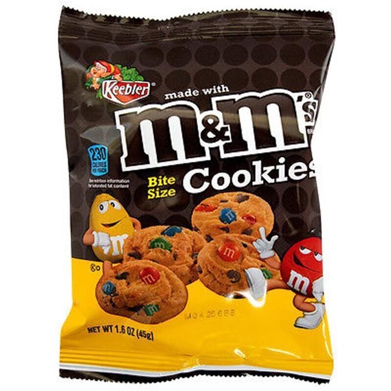  Keebler M&M's Bite Size Cookies 45g
